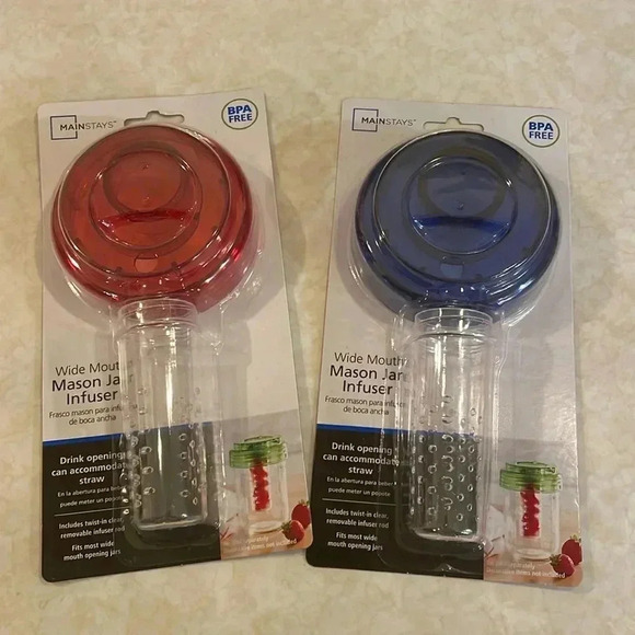 Wide Mouth Mason Jar Infusers, Set of 2, New - Picture 1 of 3